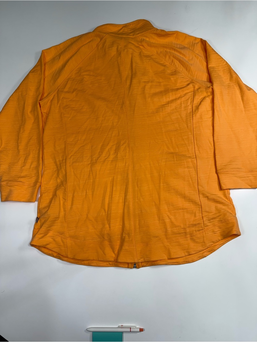 T for Talbots Zip-Front Bomber Jacket in sherbet Orange NWOT - Picture 9 of 9